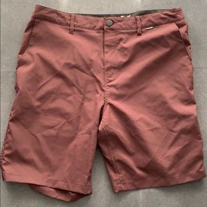 Burgundy shorts